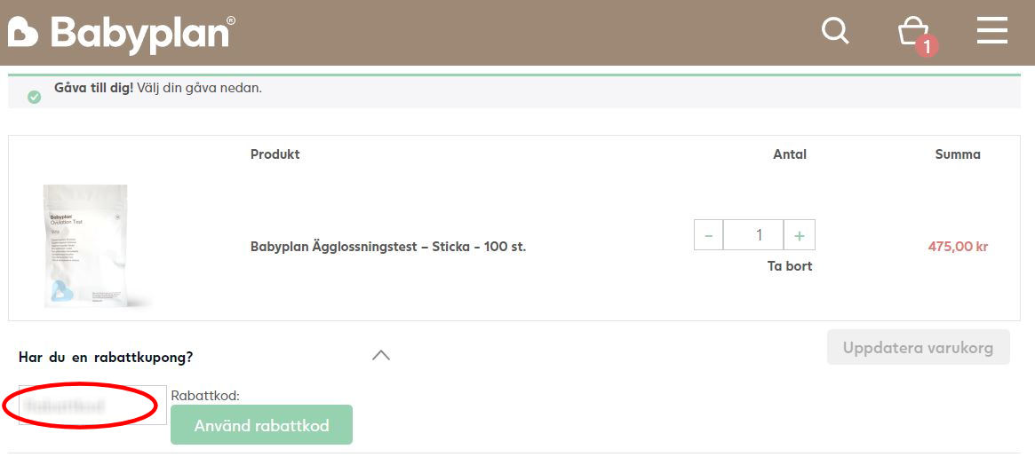 Hur använder man Babyplan.se rabattkod banner